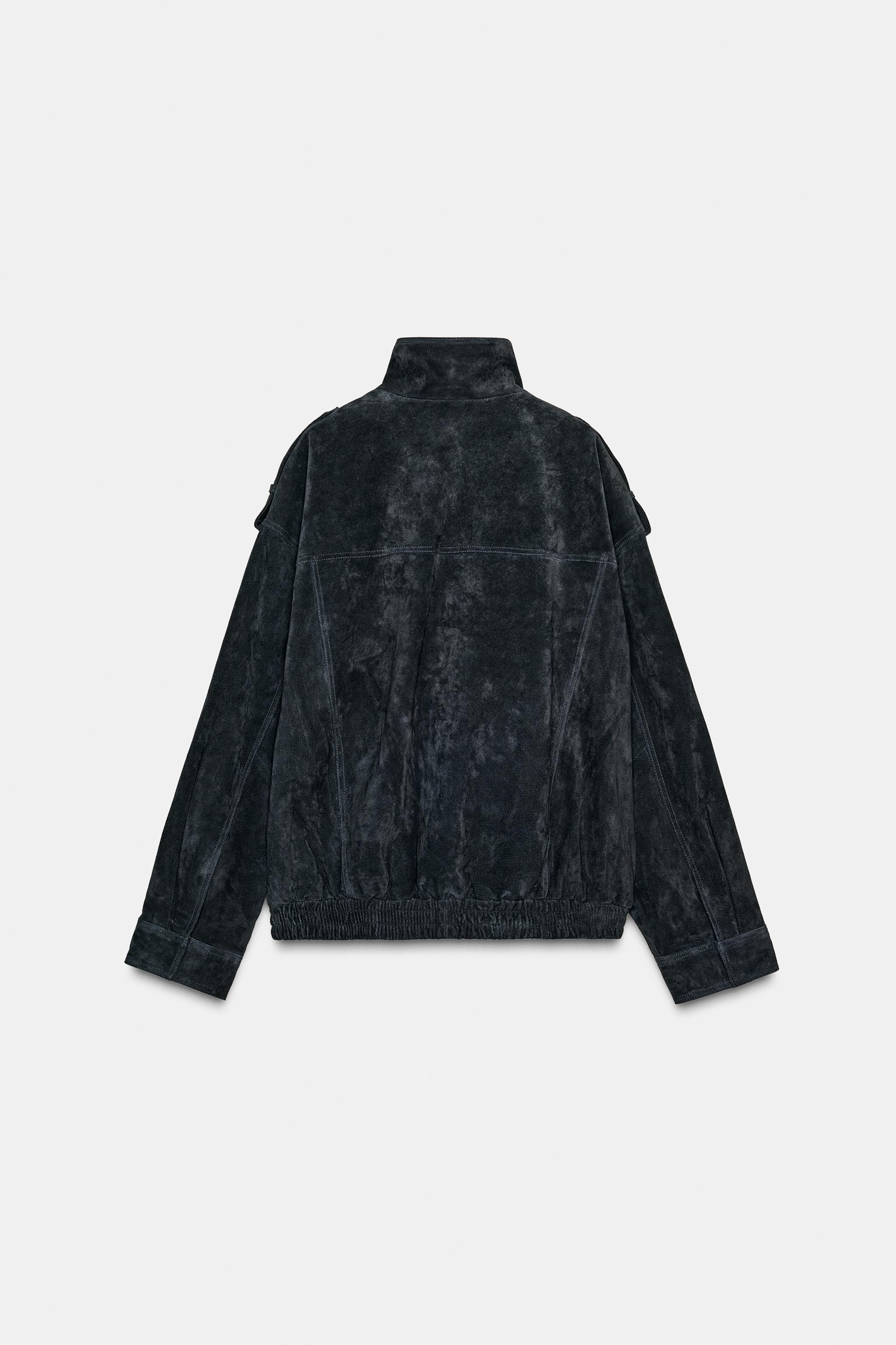 100% SUEDE LEATHER JACKET WITH POCKETS | Zara UK