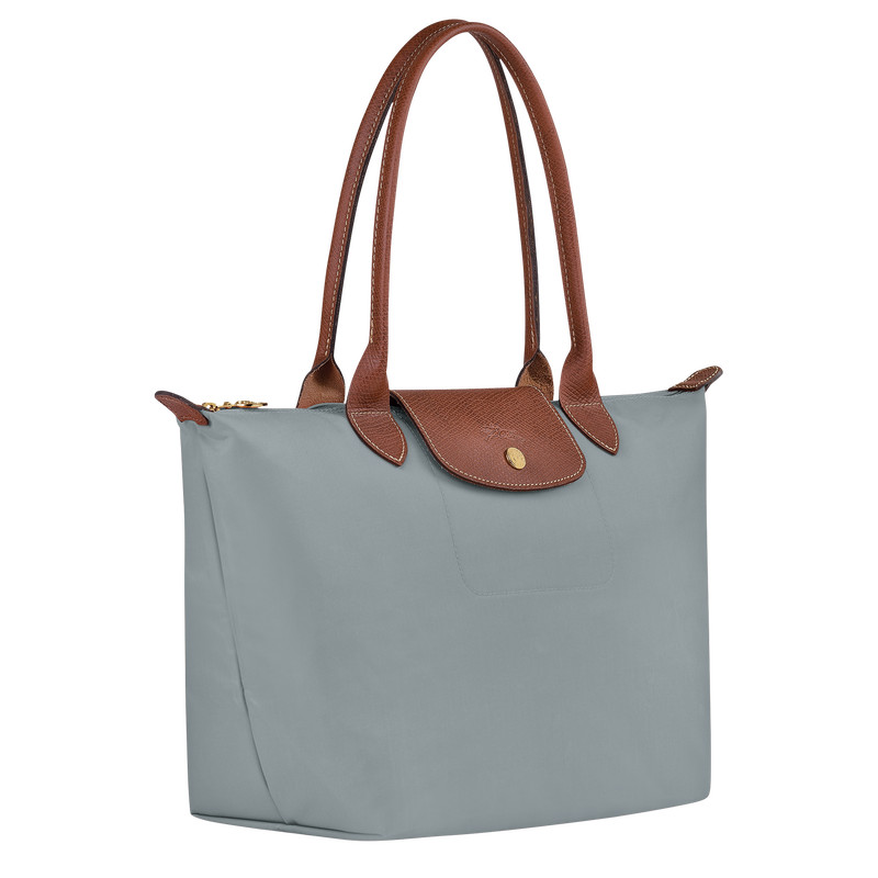 Borsa da spalla M Le Pliage Original Tela riciclata - Acciaio | Longchamp IT | Longchamp