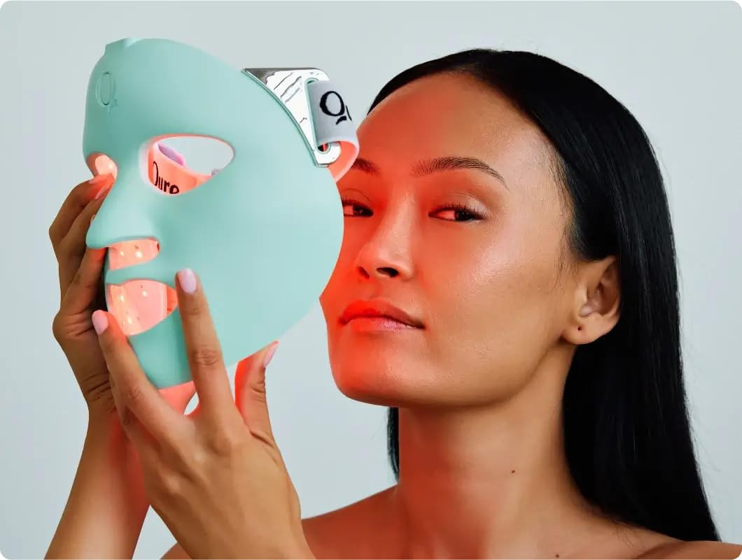 Qure LED Skin Care FDA Cleared LED Face Mask With 5 Different Modes - Red and Blue Light Therapy ... | Amazon (US)