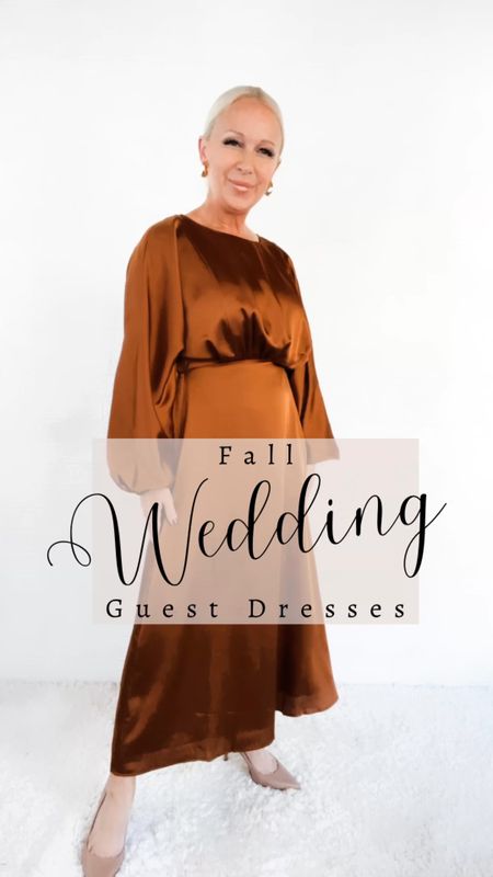 Fall Wedding Guest Dress / Fall Dress / Fall Special Occasion Dress

#LTKover40 #LTKwedding #LTKfindsunder100