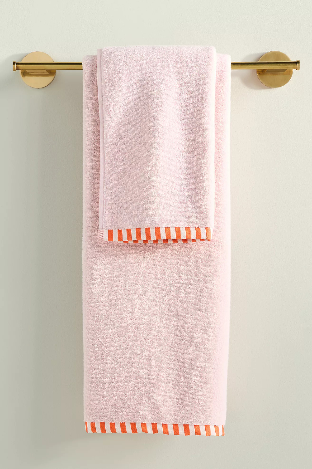 The Sloane Stripe Trim Soft Cotton Towel Collection | Anthropologie (US)