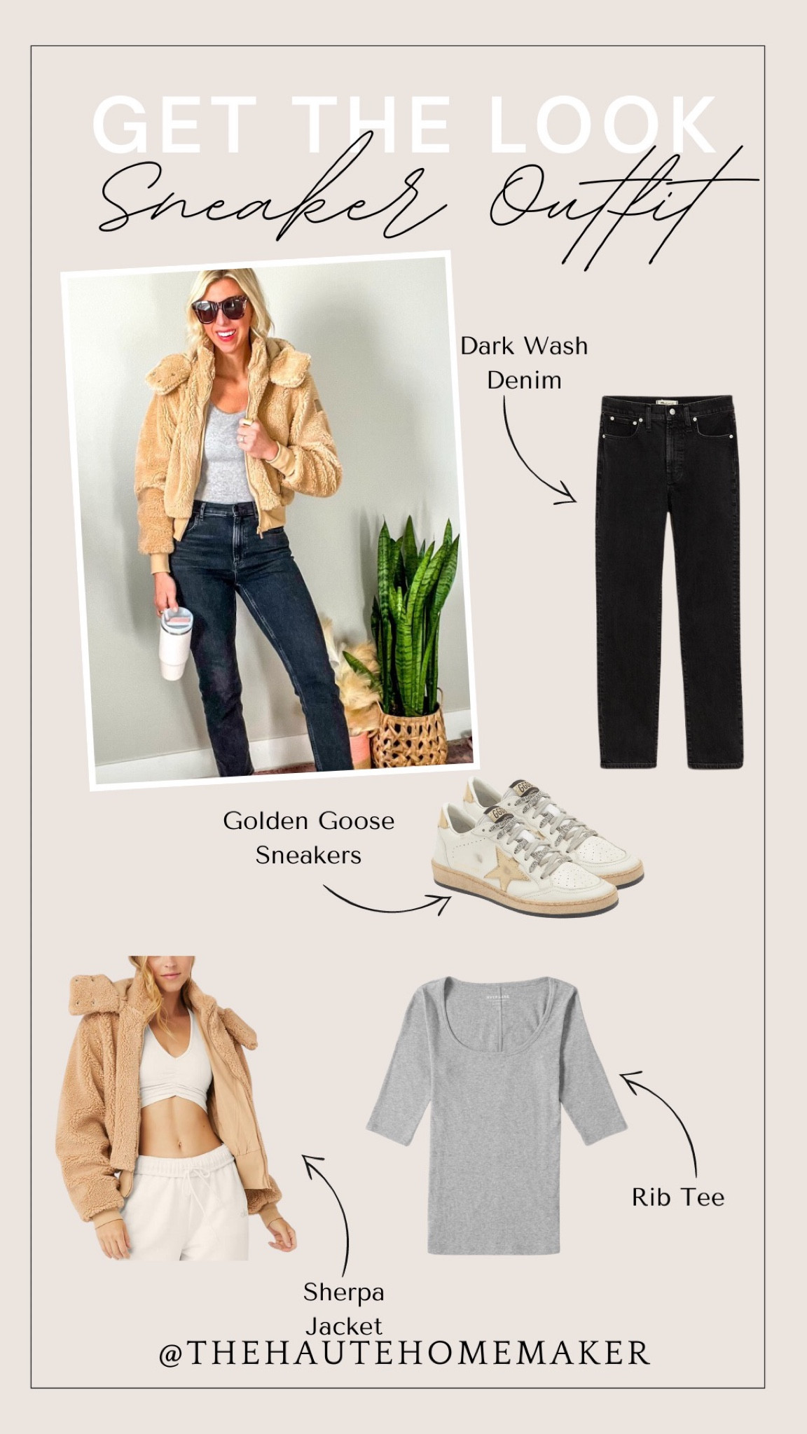 Sneaker luck for the season – Sherpa jacket - Golden goose sneakers – straight dark wash jeans

#ShopTheLook #Sneakers

#LTKstyletip #LTKSeasonal #LTKshoecrush