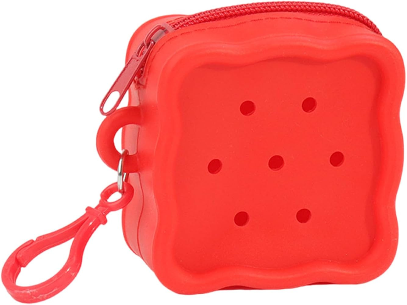 Soft Silicone Zipper Coin Purse Lovely Cartoon Hole Design Miniature Wallet Children's Storage Po... | Amazon (US)