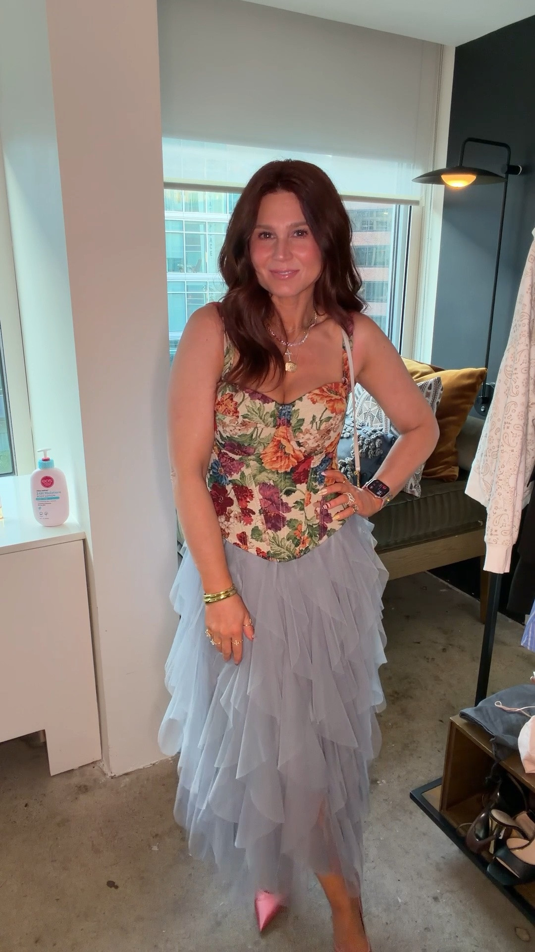 Cutest date night look. Giving sex and the city vibes. The skirt is so beautiful. Too the ￼ straps can be removed. Cute wedding guest look. @Chicwish

#LTKWedding #LTKootd #LTKPetite
