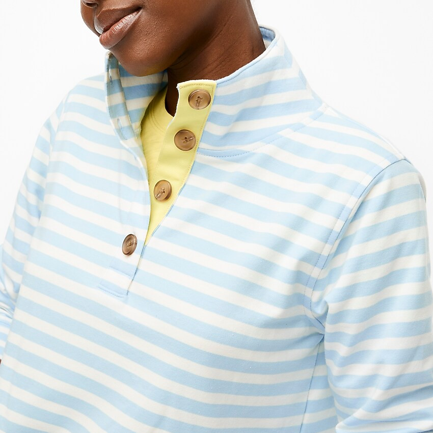 Striped button-front sweatshirt | J.Crew Factory