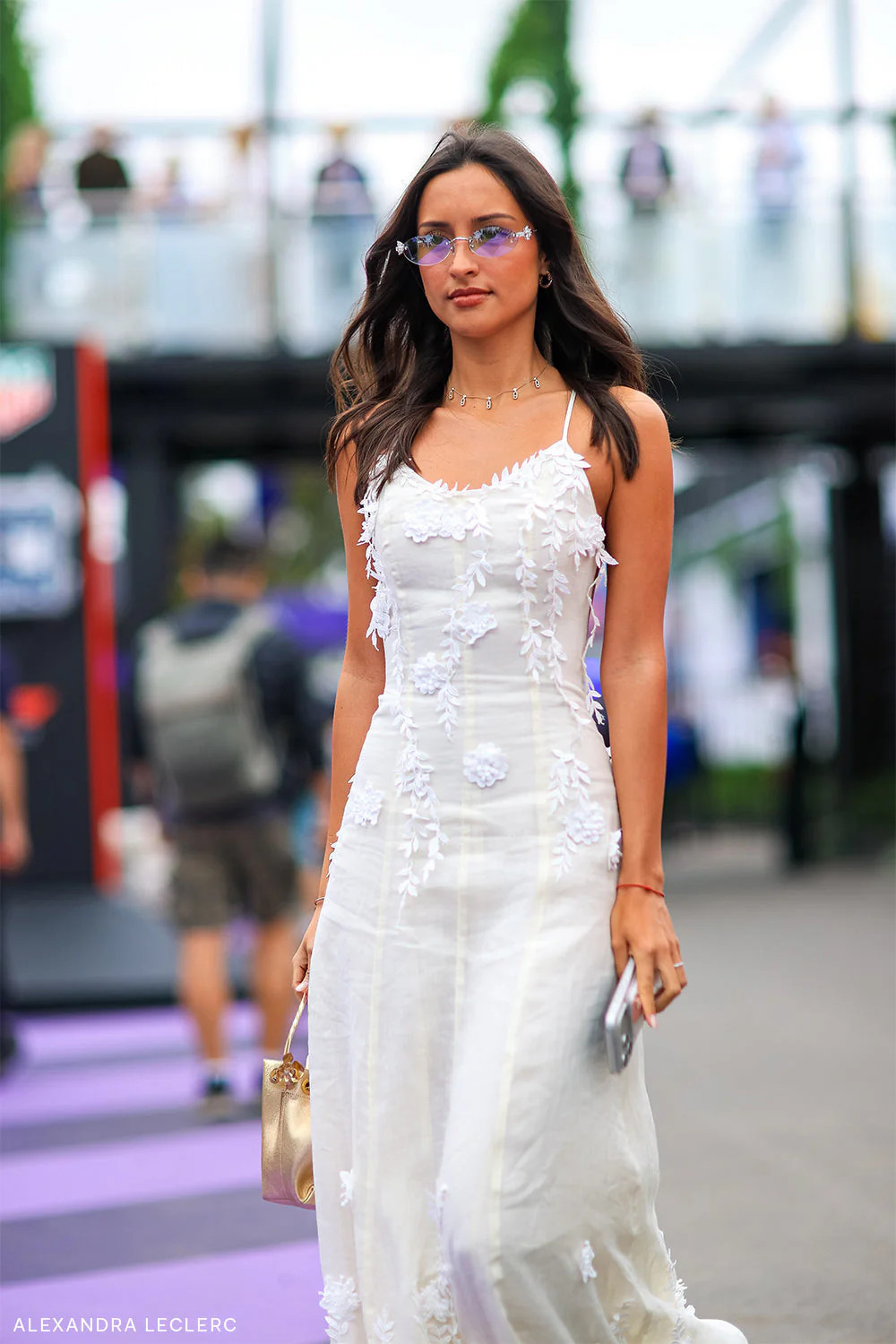 Floral Lace Midi Dress - Buttermilk | MESHKI US