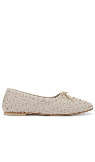 Roma Flat in Crystal Closed Woven Calf | Revolve Clothing (Global)