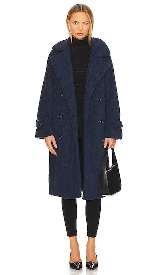 Malani Coat in Navy | Revolve Clothing (Global)
