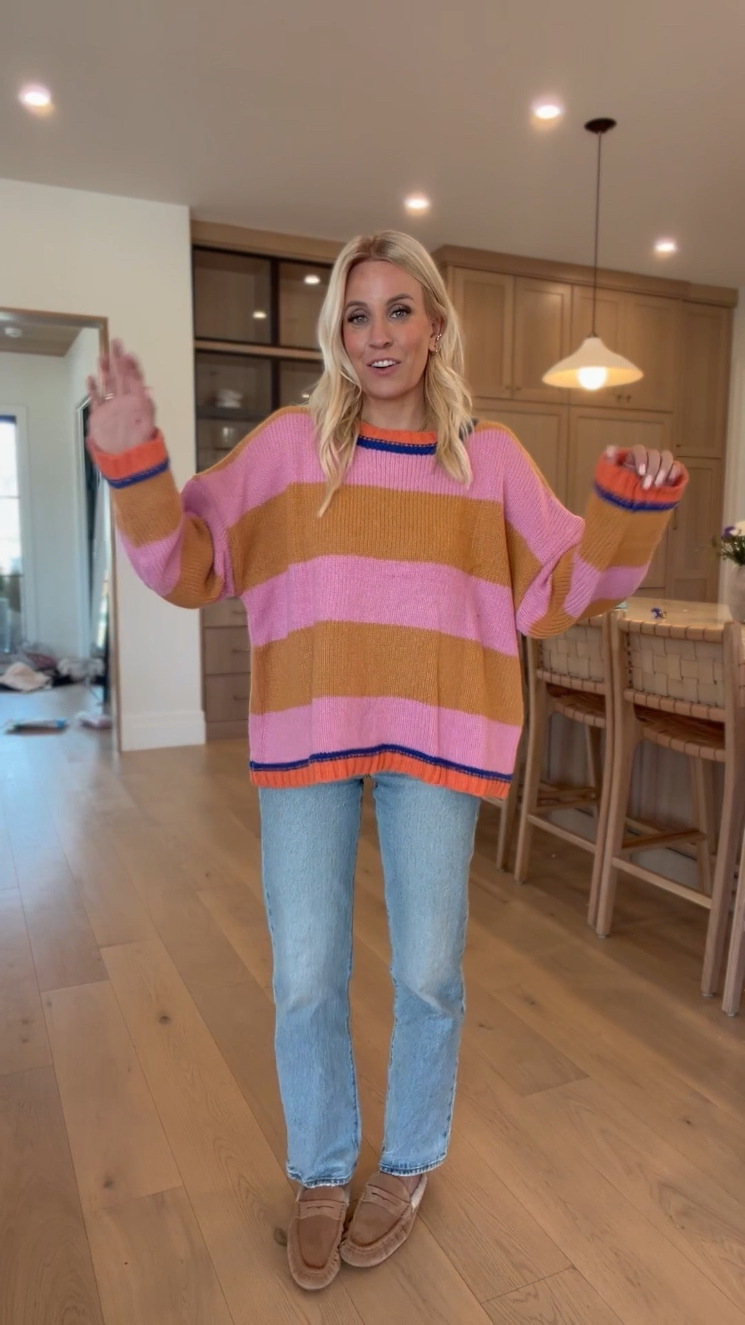 The colors on this sweater are so good! It fits oversized and cozy! 

#LTKFindsUnder50 #LTKFindsUnder100 #LTKootd