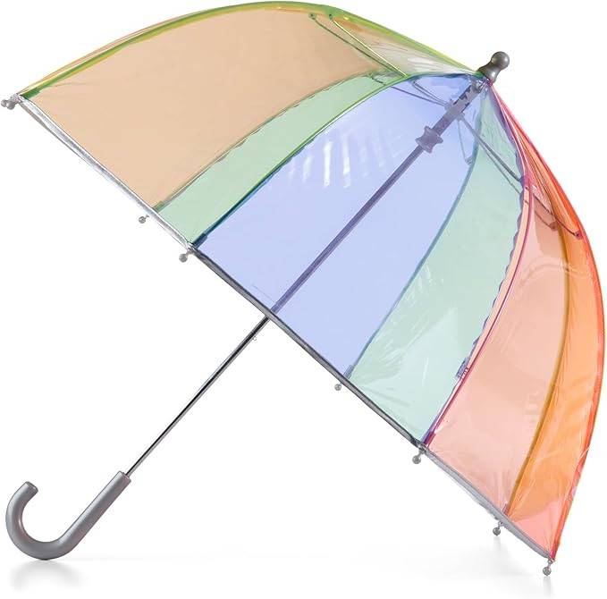 totes Kids Clear Bubble Umbrella with Dome Canopy, Lightweight Design, Wind and Rain Protection U... | Amazon (US)