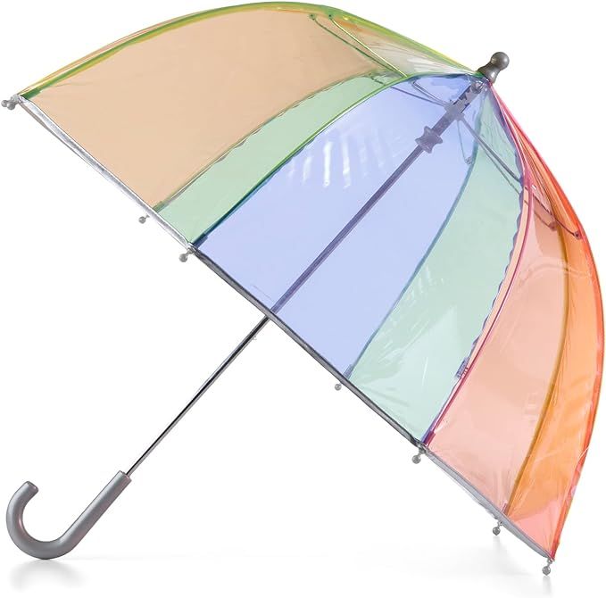 Totes Kids Clear Bubble Kids Umbrella - Perfect for Walking Safety- Child Safe with Pinch-Proof C... | Amazon (US)
