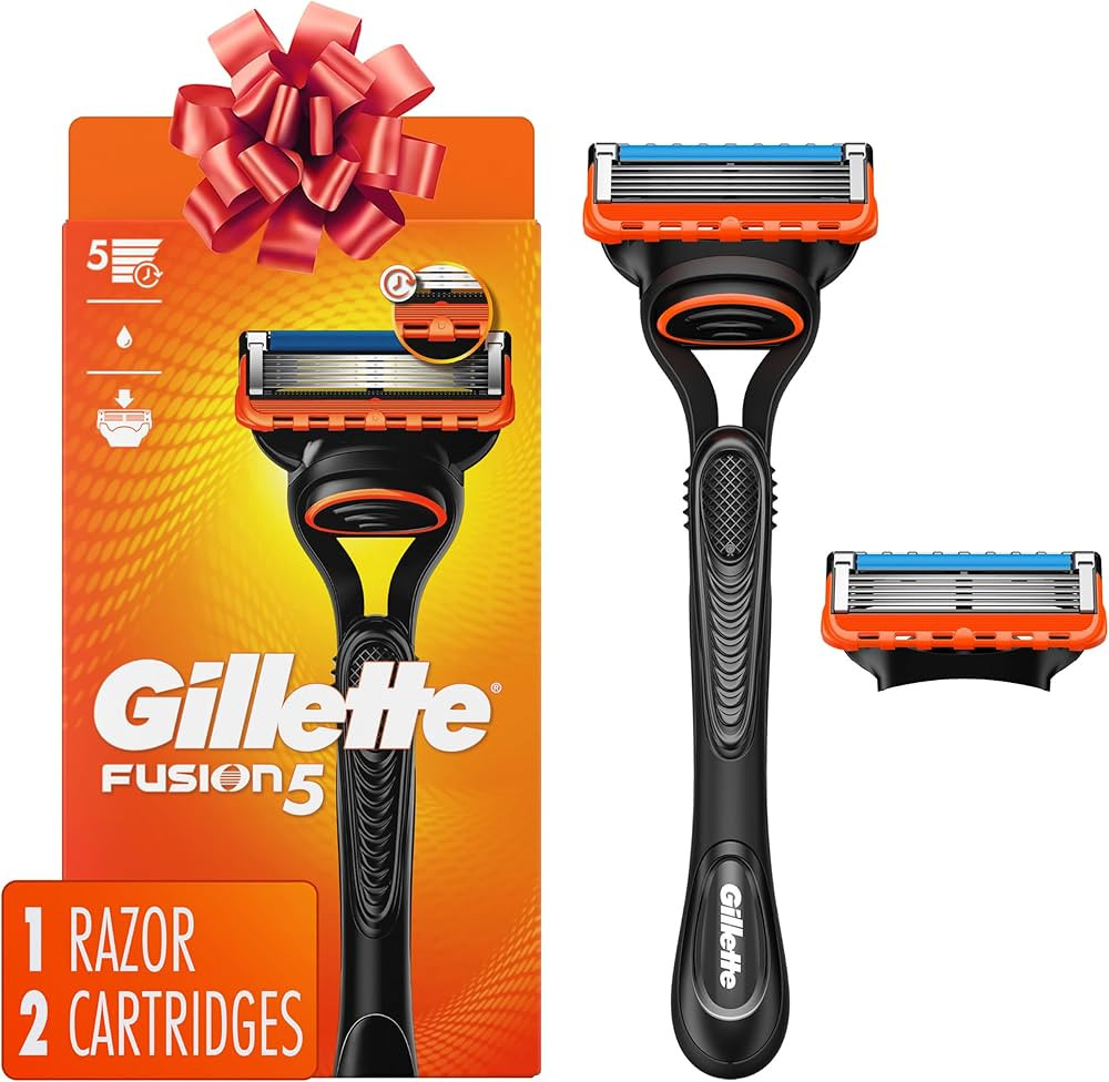 Gillette Fusion5 Razor for Men, Handle + 2 Razor Blade Refills | Amazon (US)