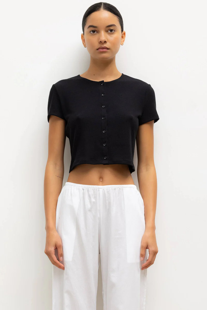 Lauren Short Sleeve Cardigan | LESET