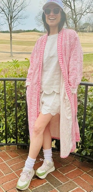 Collins Swim Duster: Lovely Day Pink — ELEANOR JAMES BRAND | ELEANOR JAMES BRAND