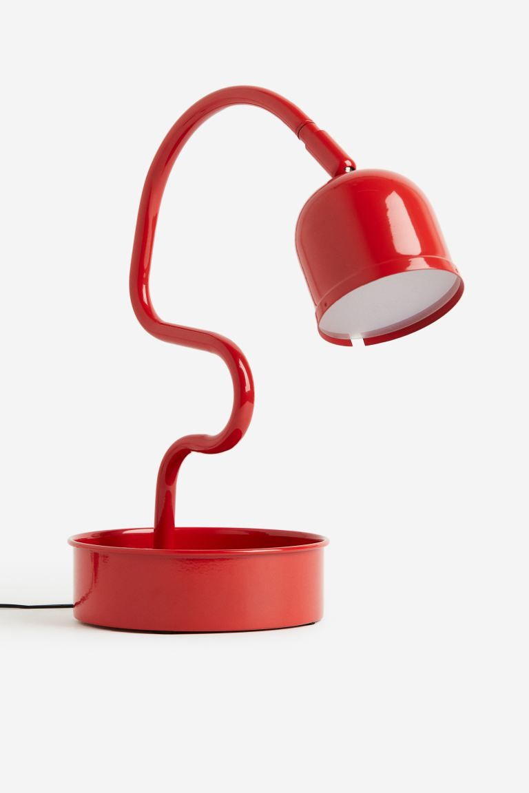 Metal Table Lamp - Bright red - Home All | H&M US | H&M (US + CA)