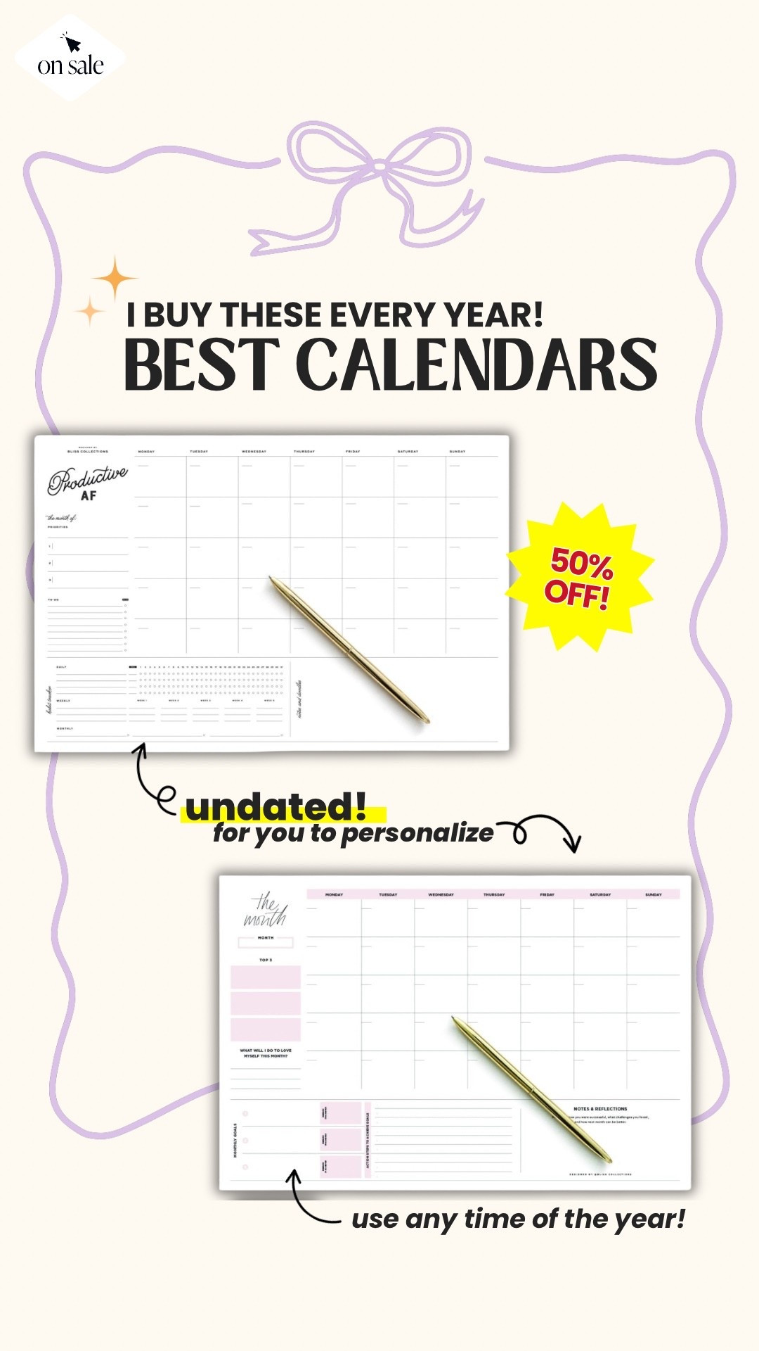 I buy these every year!! Helps keep me in check and plan all the things. #planners #calendars #todolist #organize #stationary #office #officedecor 

#LTKSaleAlert #LTKHome #LTKFindsUnder50