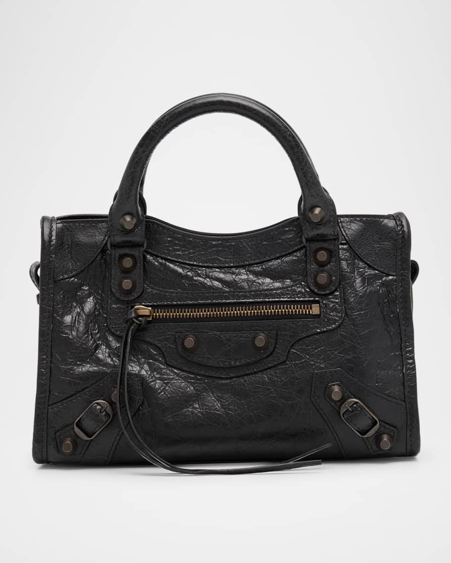 Balenciaga Le City Mini Leather Top-Handle Bag | Neiman Marcus