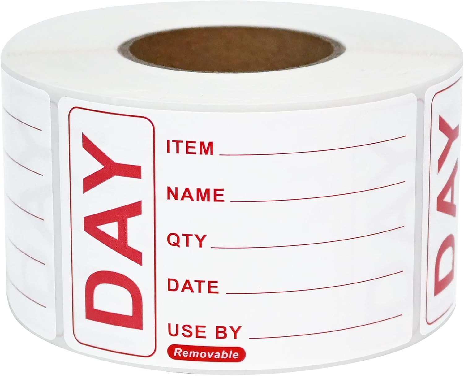 L LIKED 500 Removable Labels - Repositionable Self Adhesive 49 x 74mm Prepped Food Labels s - Eas... | Amazon (UK)