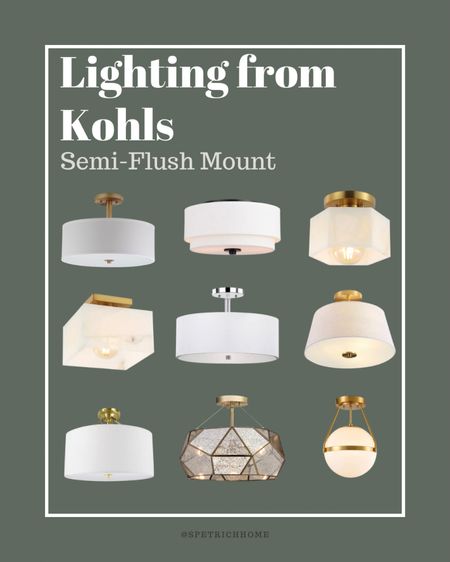 I’m obsessing over these semi-flush mount lights at Kohls! And better yet, Kohls cash is going on too! 

#LTKhome #LTKsalealert #LTKfamily