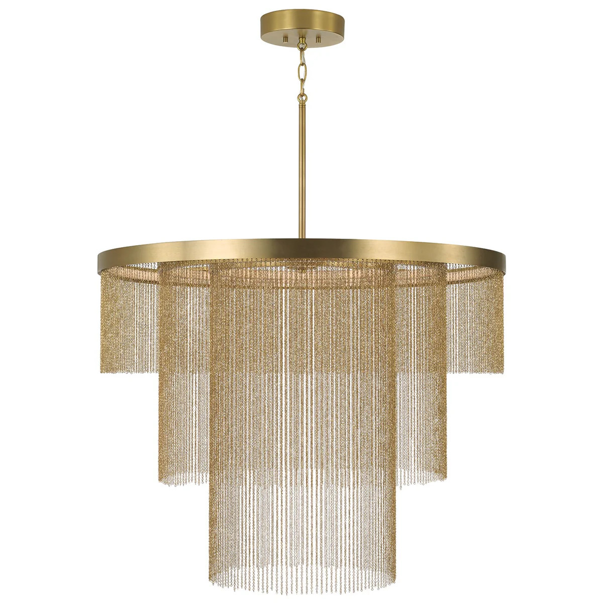 Rae LED Chandelier Aged Brass | Lighting Design
