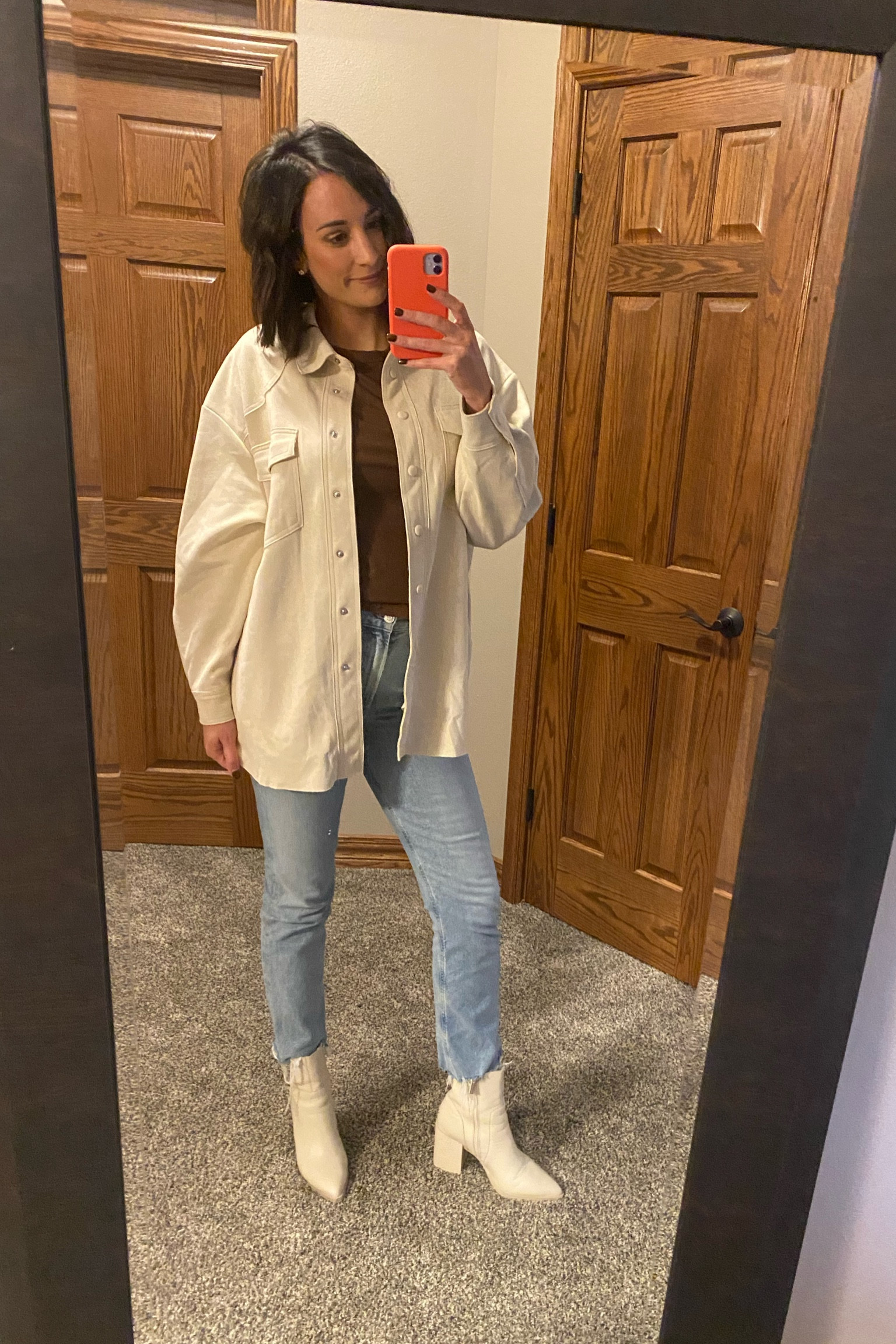 Always looking for base layers to go under my shackets and vest! This long sleeve tee is only $8 and comes in more colors! Wearing size large (junior sizing). 

#LTKHoliday #LTKSeasonal #LTKstyletip