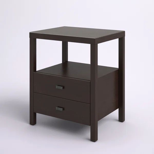 Leflore 22'' Tall 2 - Drawer Nightstand | Wayfair North America