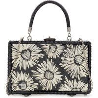 Lamezia Wicker Box Bag - Black with Straw Flowers | Patricia Nash Designs (US)