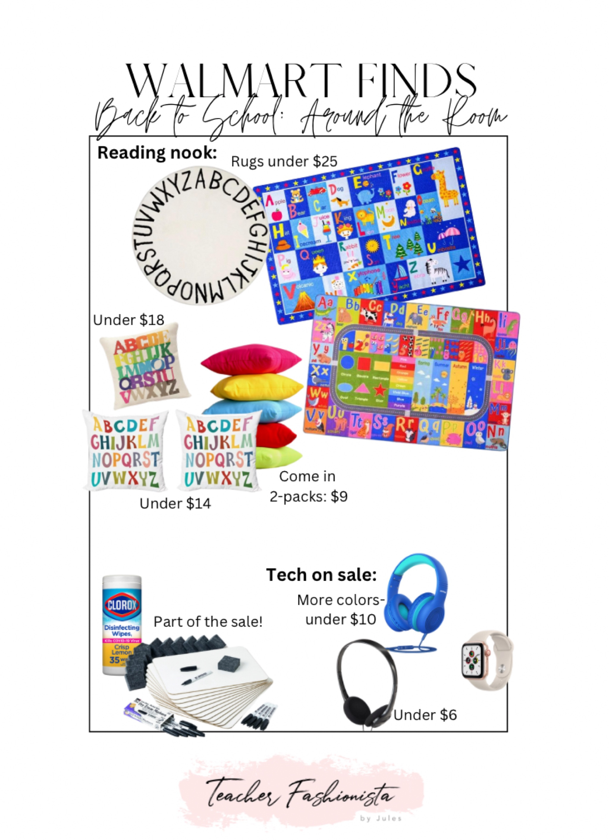 Walmart Back to School deals! 

• Walmart sale • tech finds • headphones • marker boards • kid’s rugs • reading rug • reading nook • classroom • classroom rug • 

#LTKsalealert #LTKBacktoSchool #LTKSeasonal
