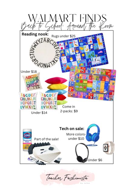 Walmart Back to School deals! 

• Walmart sale • tech finds • headphones • marker boards • kid’s rugs • reading rug • reading nook • classroom • classroom rug • 

#LTKsalealert #LTKBacktoSchool #LTKSeasonal