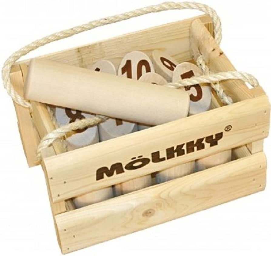 Molkky - Wooden Pin & Skittles Game - Outdoor Fun - For Beach - Park - Picnic - Playground - Clas... | Amazon (US)