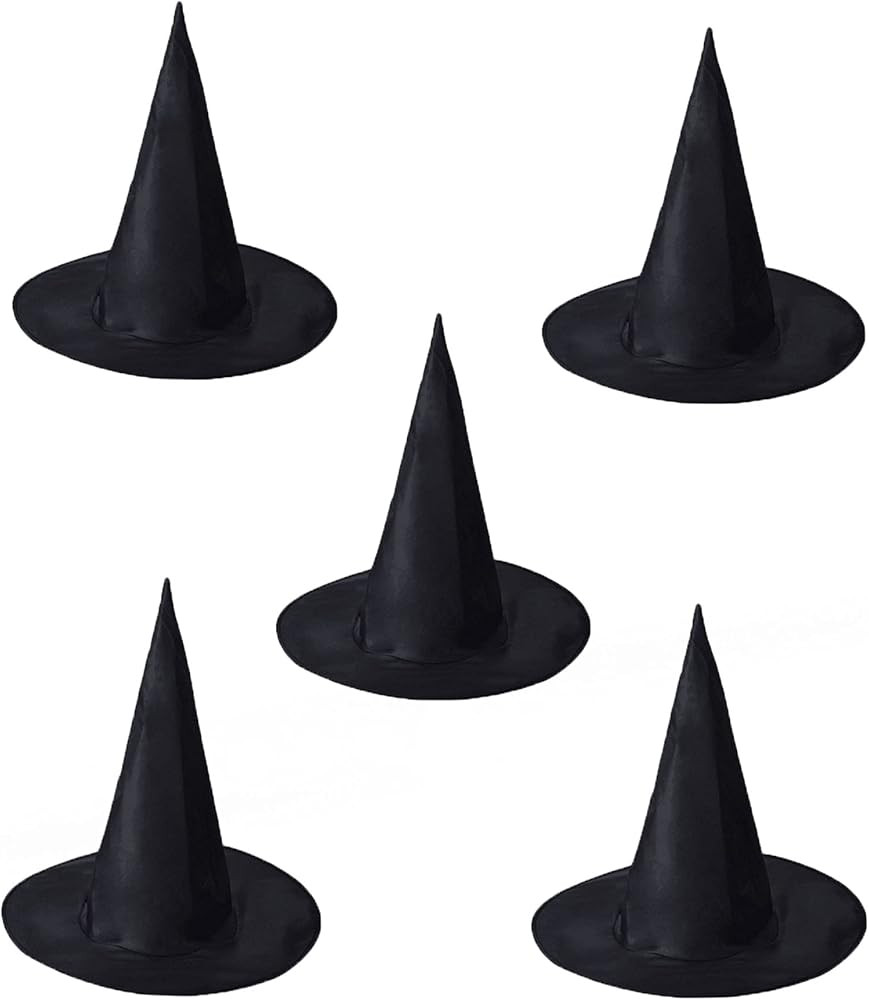 5Pcs Witches Hat,Halloween Witches Hats Decor,For Decoration Of Large Halloween Party Supplies | Amazon (US)