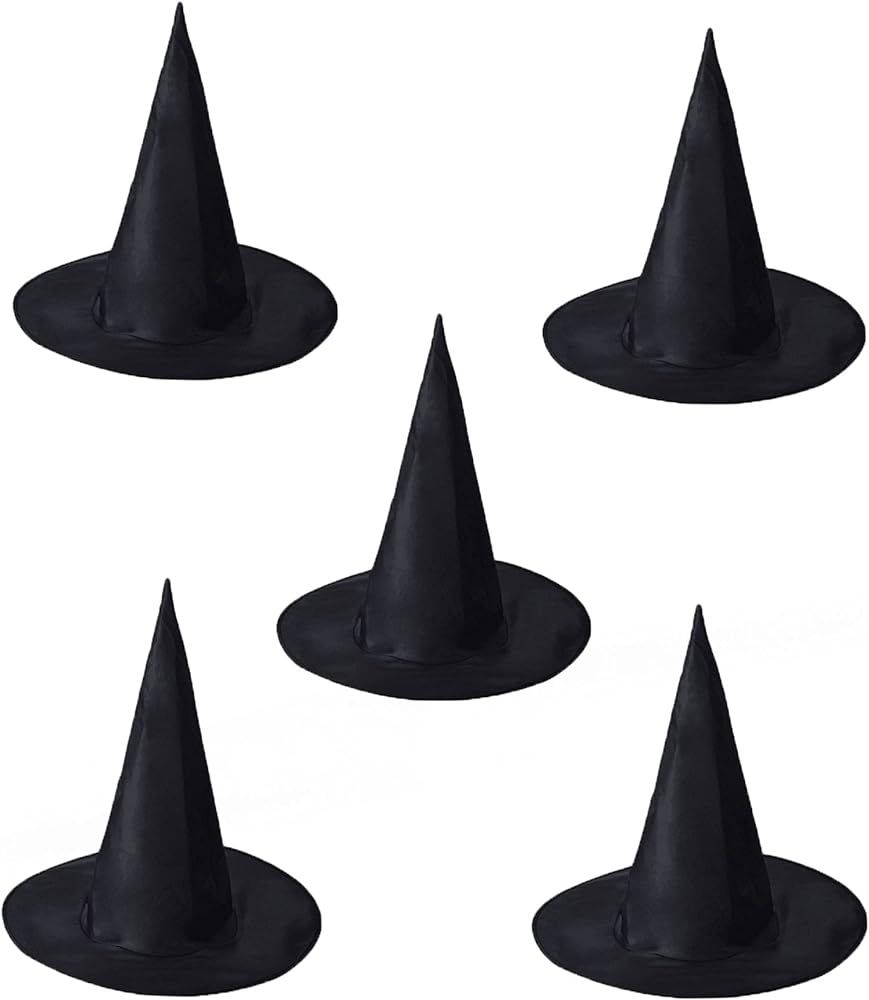 5Pcs Witches Hat,Halloween Witches Hats Decor,For Decoration Of Large Halloween Party Supplies | Amazon (US)