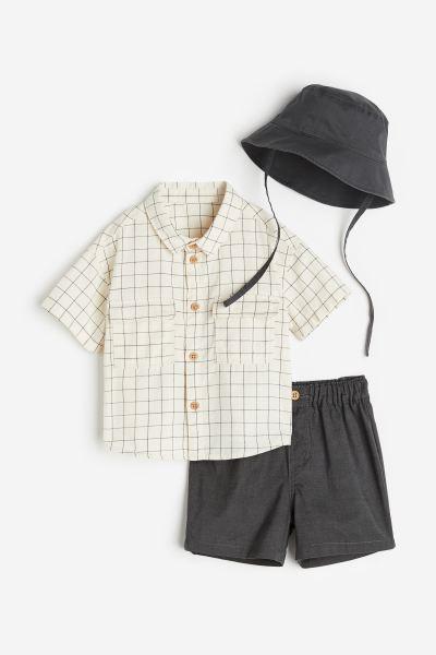 3-piece cotton set | H&M (UK, MY, IN, SG, PH, TW, HK)