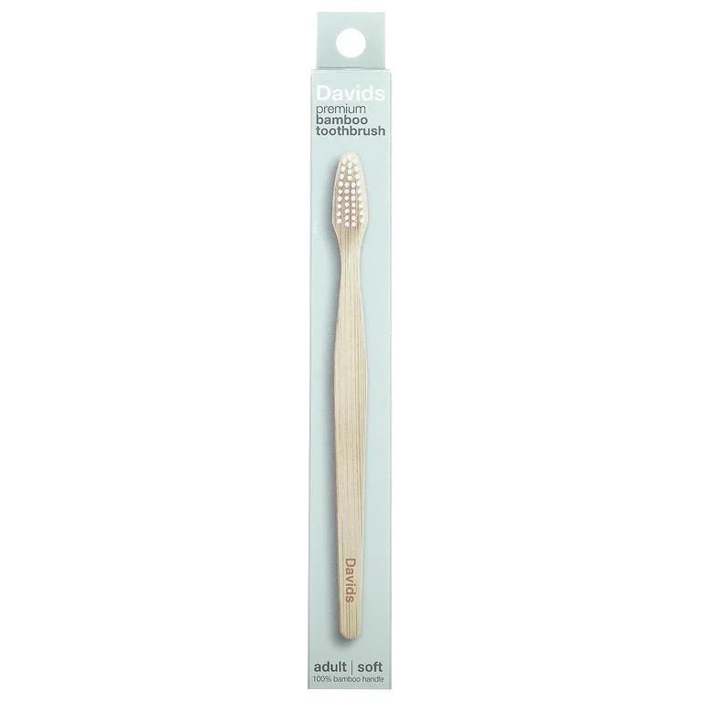 Davids Premium Bamboo Toothbrush,  Soft, Adult, 1 Toothbrush | Walmart (US)