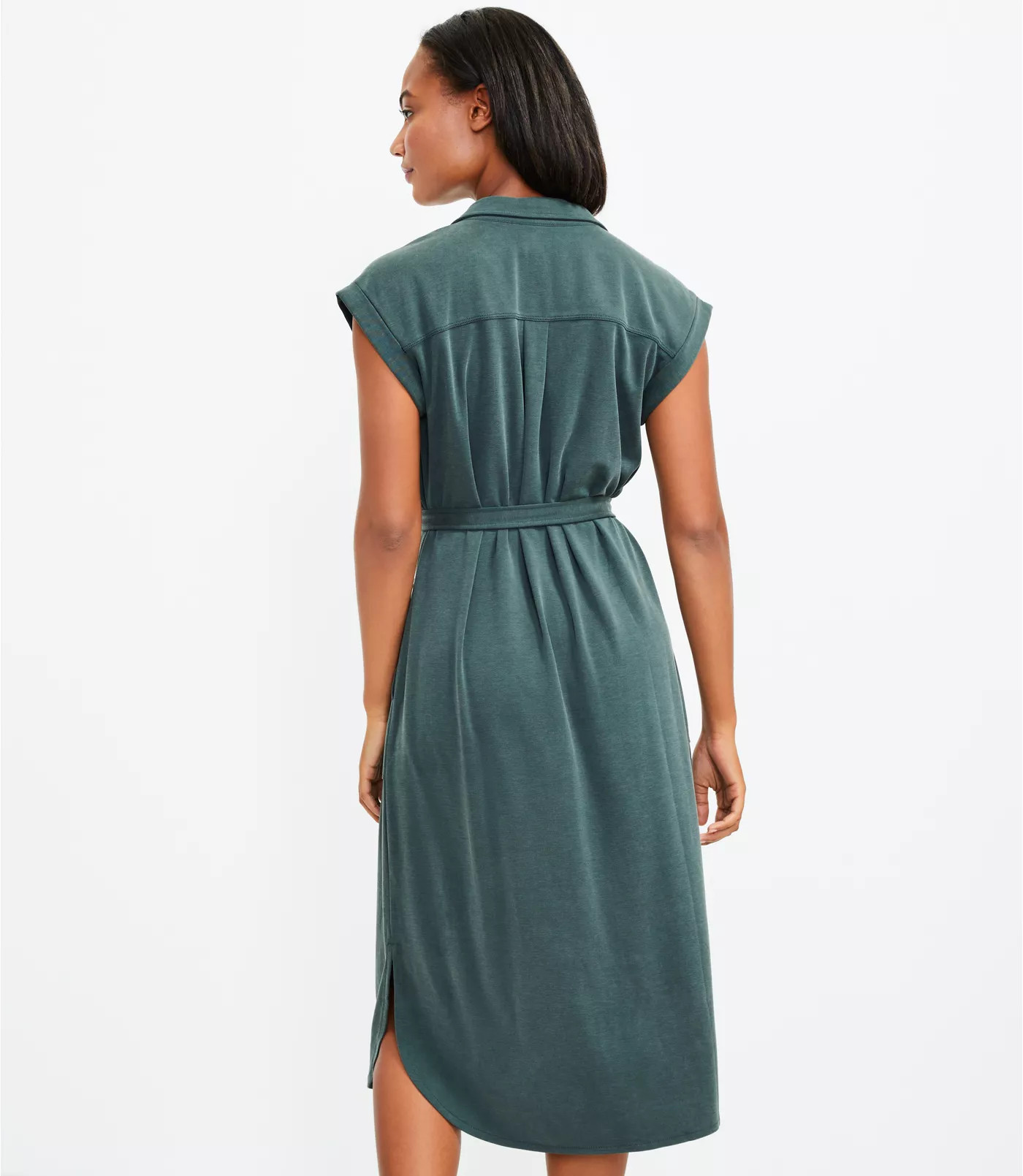 Lou & Grey Sandwashed Midi Shirtdress | LOFT