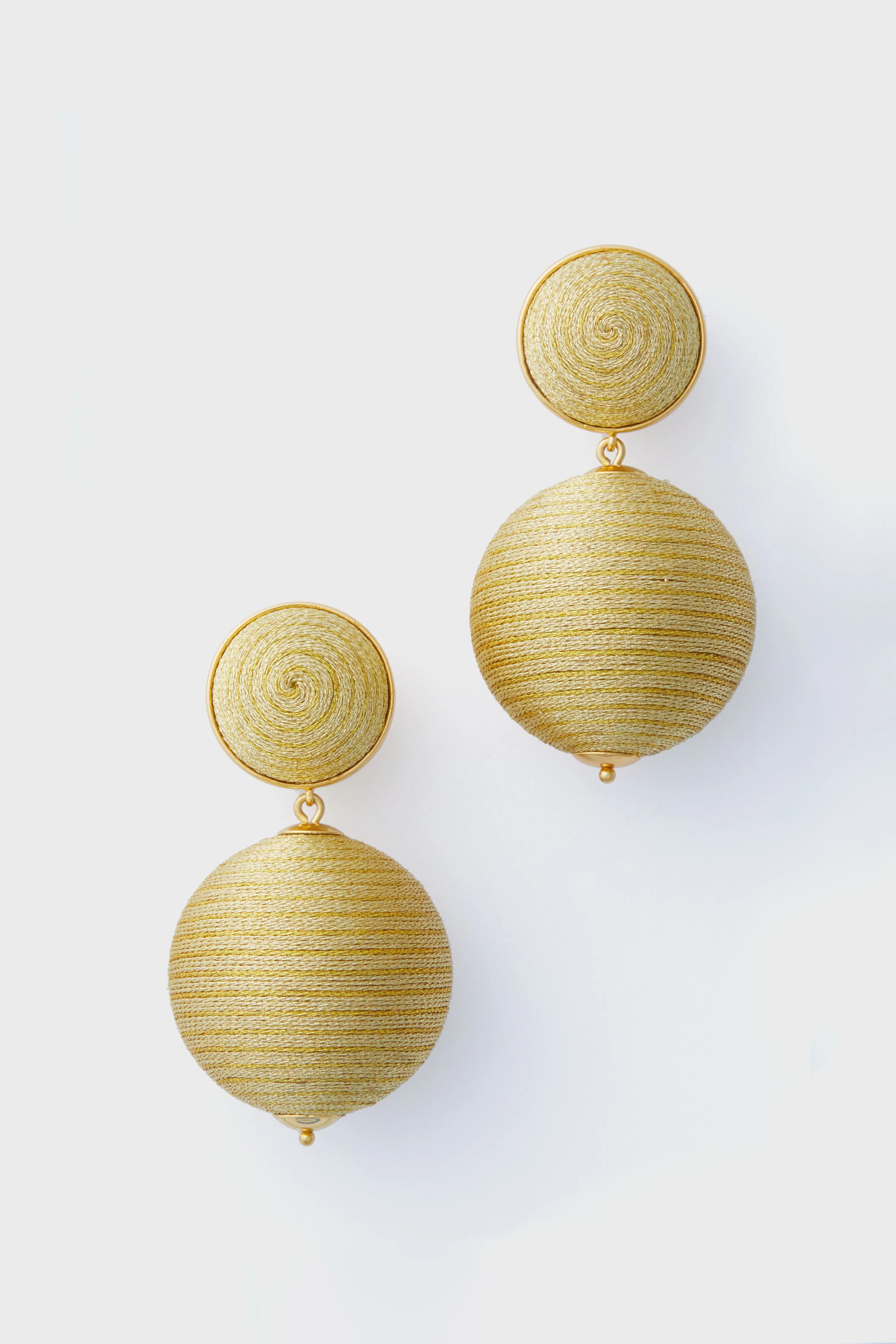 Gold Woven Lantern Earrings | Tuckernuck (US)