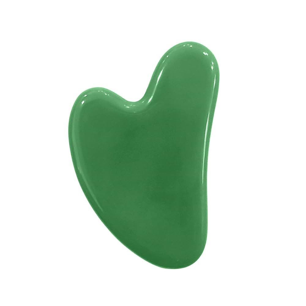 Large Gua Sha Heart Natural Jade Stone for Face to Lift, Decrease Puffiness and Tighten | Amazon (US)