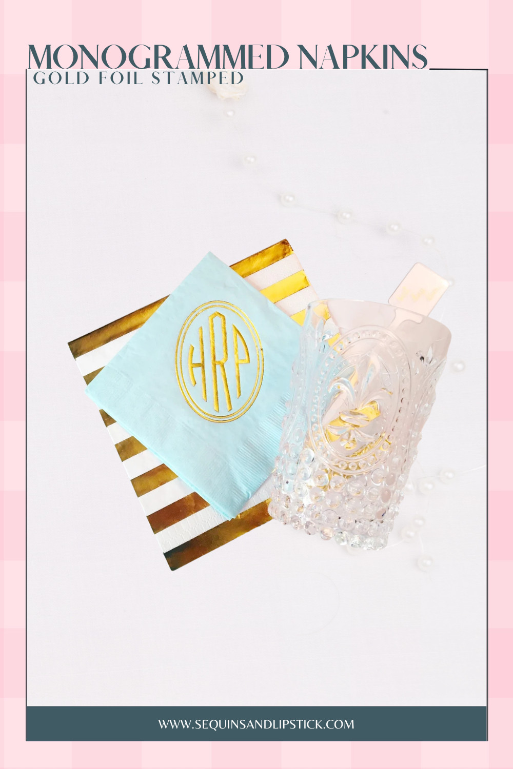 Elevate every celebration with luxurious gold foil monogrammed napkins. Perfect for weddings, cocktail parties, showers, birthdays, holidays, and elegant entertaining. A beautiful personalized touch for every occasion. 

 #LTKmomlife #LTKHome