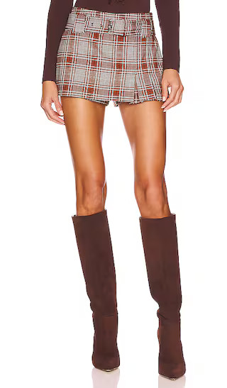 Sage Mini Skort in Brown Combo | Revolve Clothing (Global)