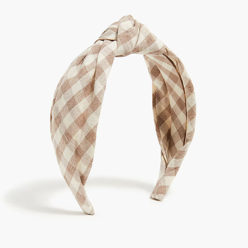 Flannel knot headband | J.Crew Factory