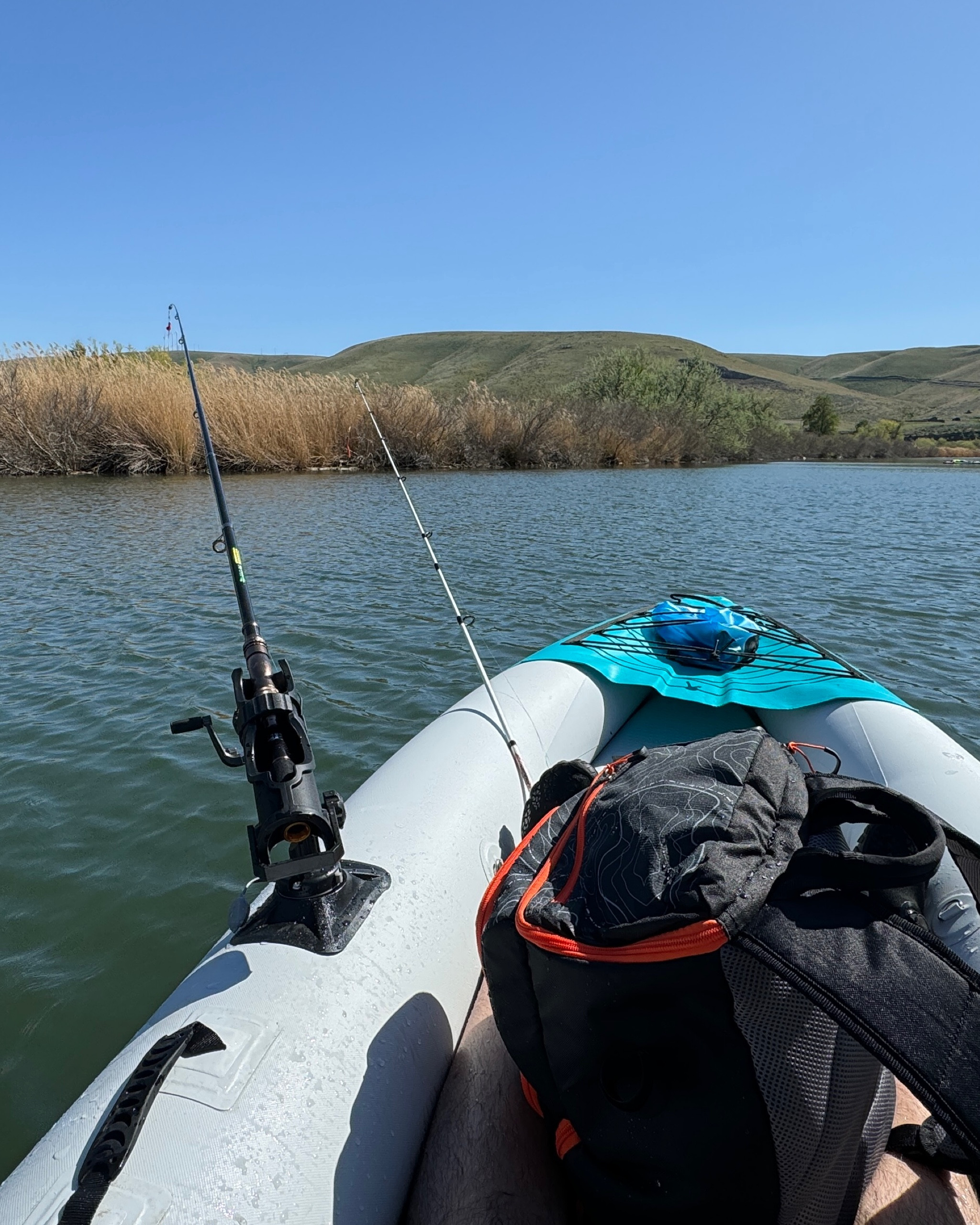 Using the new mount system I added to my inflatable kayak. They work great and easy to add to your kayak or inflatable boat. #fishing #kayak 

#LTKGiftGuide #LTKfindsunder50