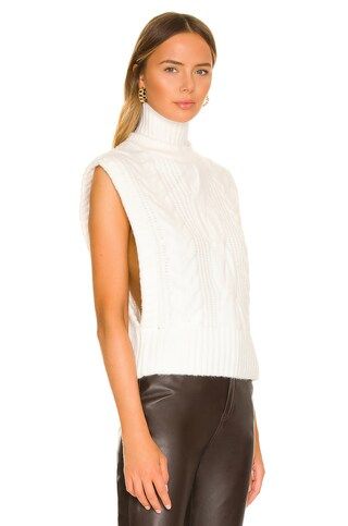House of Harlow 1960 x REVOLVE Gianna Turtleneck Cable Vest in Ivory from Revolve.com | Revolve Clothing (Global)