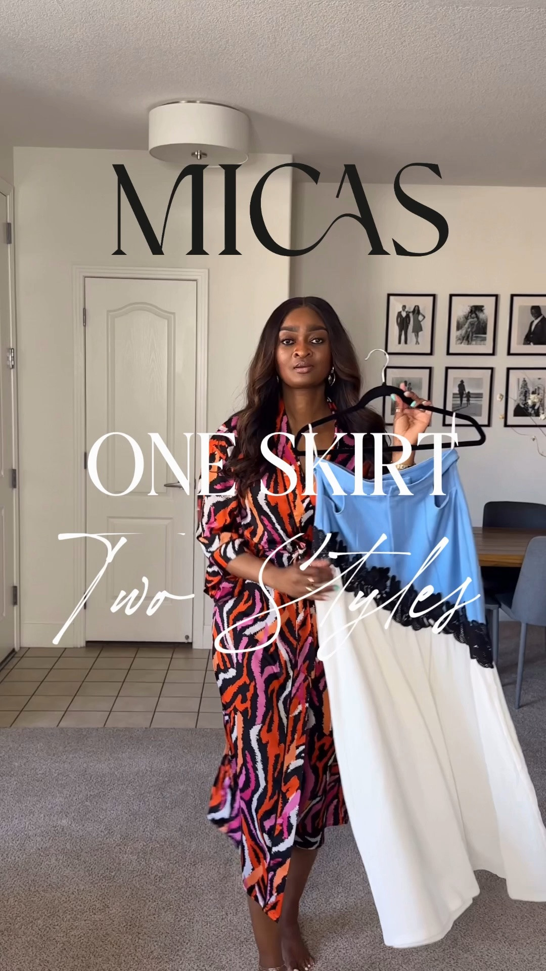 One skirt two styles… from casual to dinner skirt is a def must have