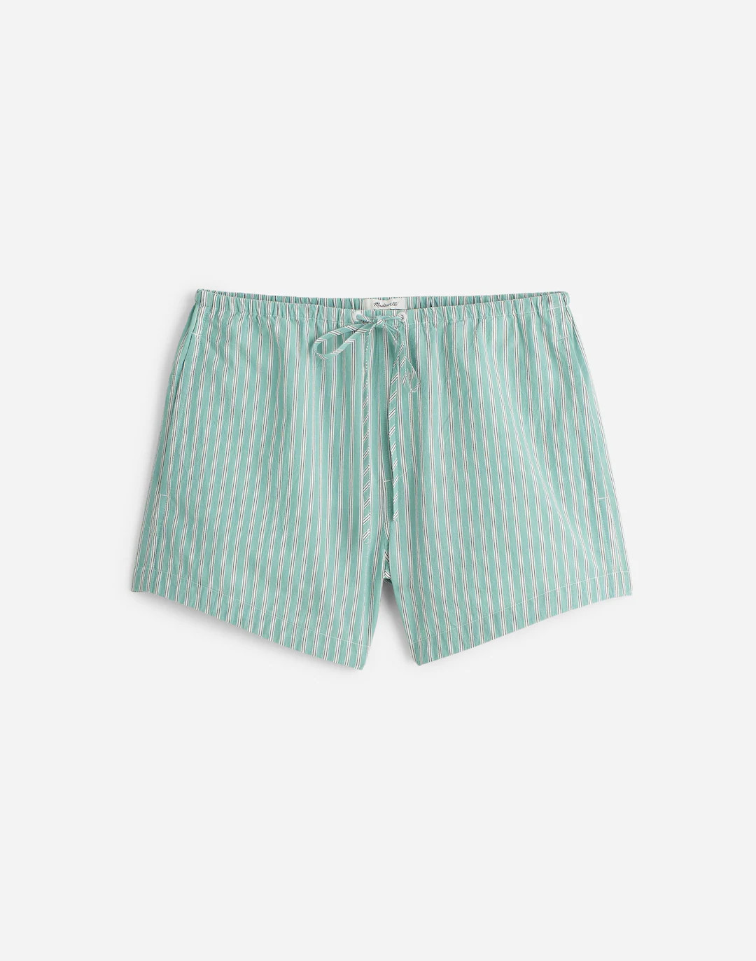 Drawstring High-Rise Mid-Length Shorts in Poplin | Madewell