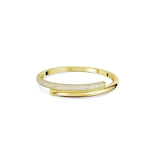 Swarovski Dextera Bangle, Clear, Gold-tone Finish, Large | Amazon (US)