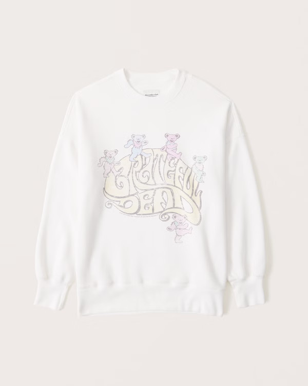 Oversized Boyfriend Grateful Dead Graphic Sweatshirt | Abercrombie & Fitch (US)