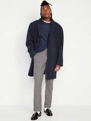 Soft-Brushed Topcoat for Men | Old Navy (US)