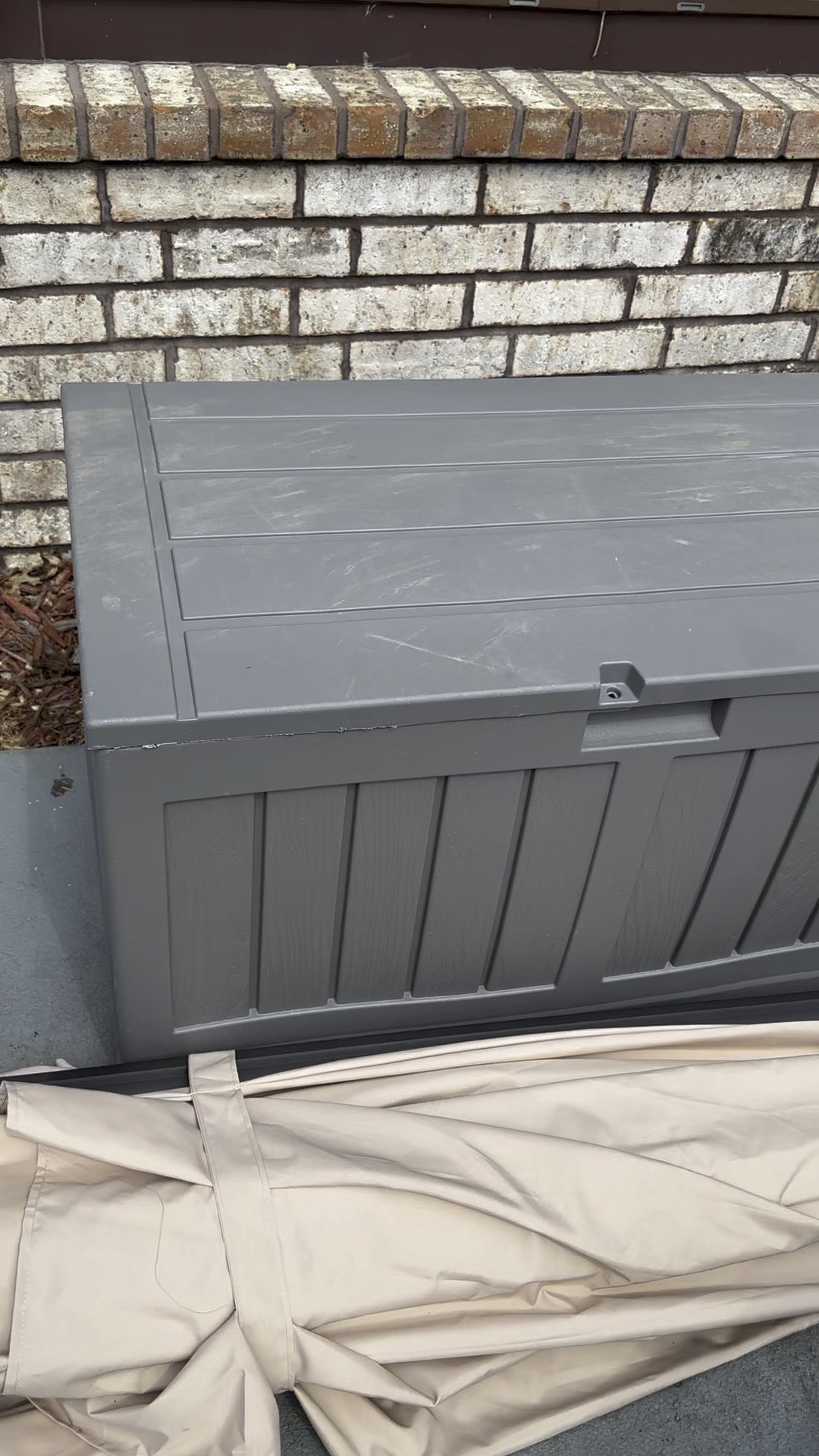 Great size 50 gallon deck box for patio storage 

#LTKhome #LTKSeasonal #LTKmens