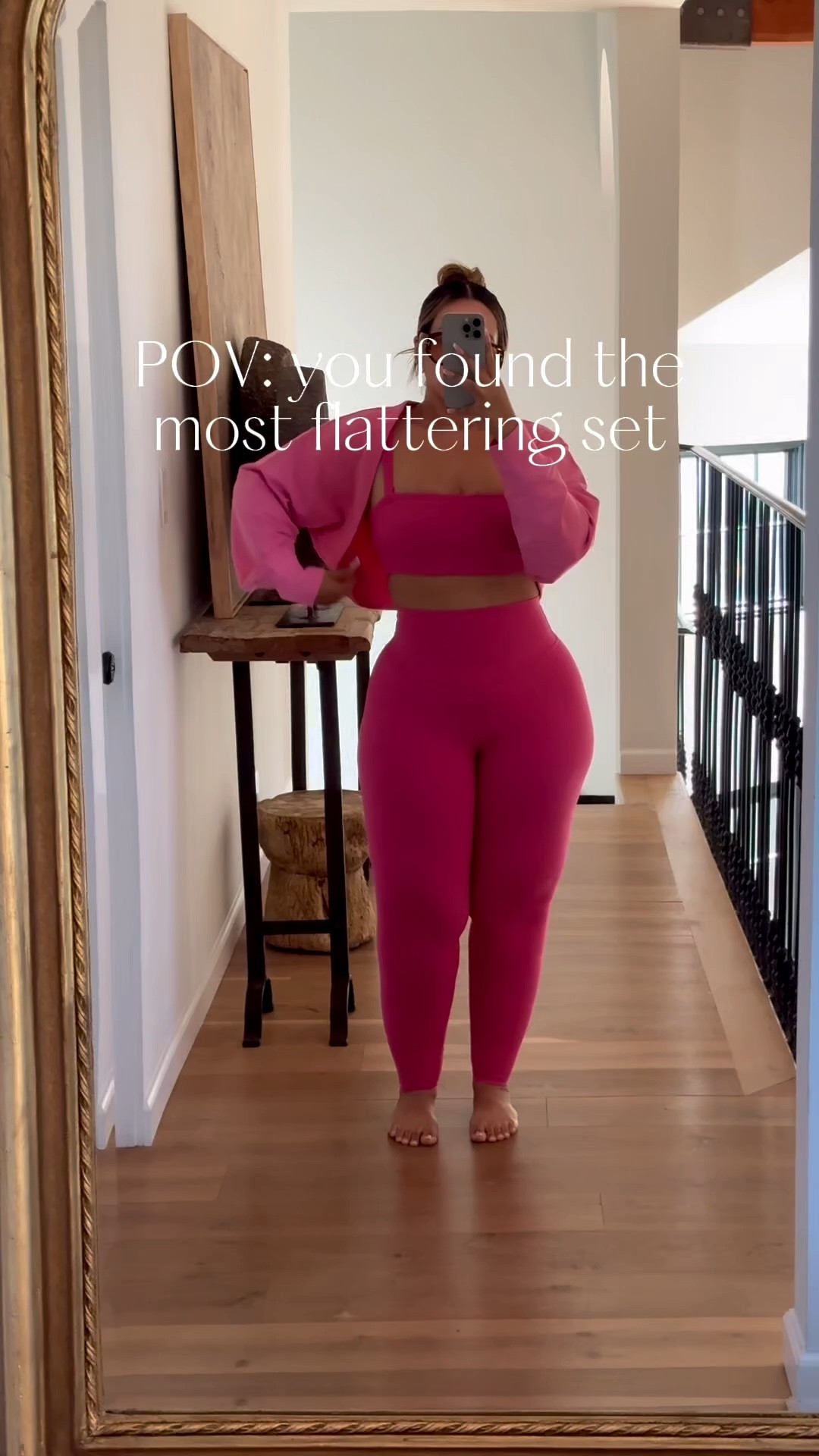 The most stunning workout set for spring! I’m wearing a size large in the top and shrug and a size XL in the pants. 

Matching set, pink outfit, activewear, athleisure, spring outfit, curvy petite, leggings outfit, casual style

#LTKPetite #LTKMidsize #LTKootd