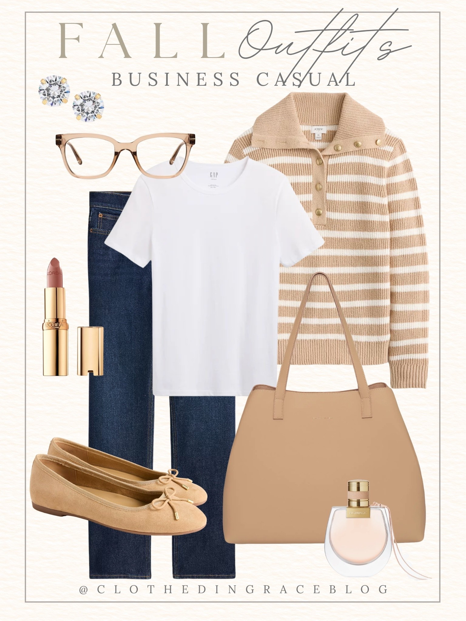 Classy business casual style